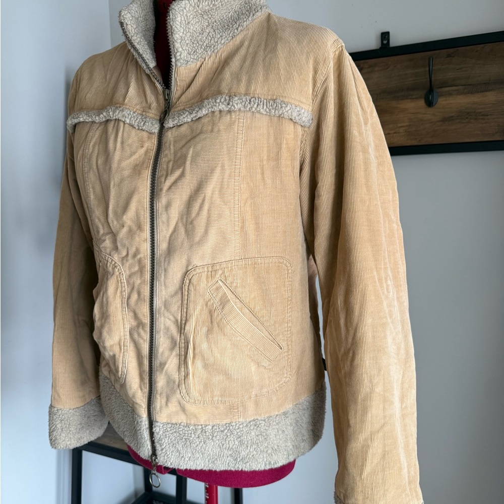 Dex Vintage Corduroy Sherpa-Trim Jacket | 90s Fall Jacket Y2K - Picture 2 of 6